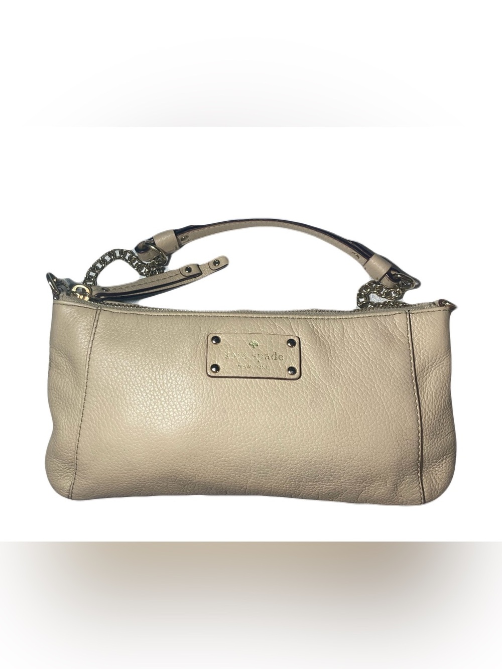 Kate Spade Berkshire Road Adela |Taupe Pebbled Leather Shoulder Bag